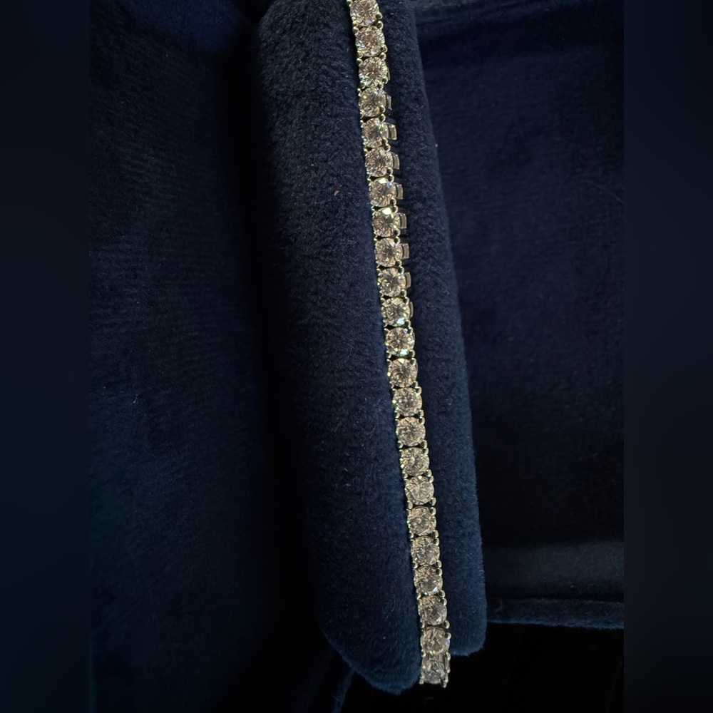 Classic tennis bracelet moissanite in 925 sterling sliver